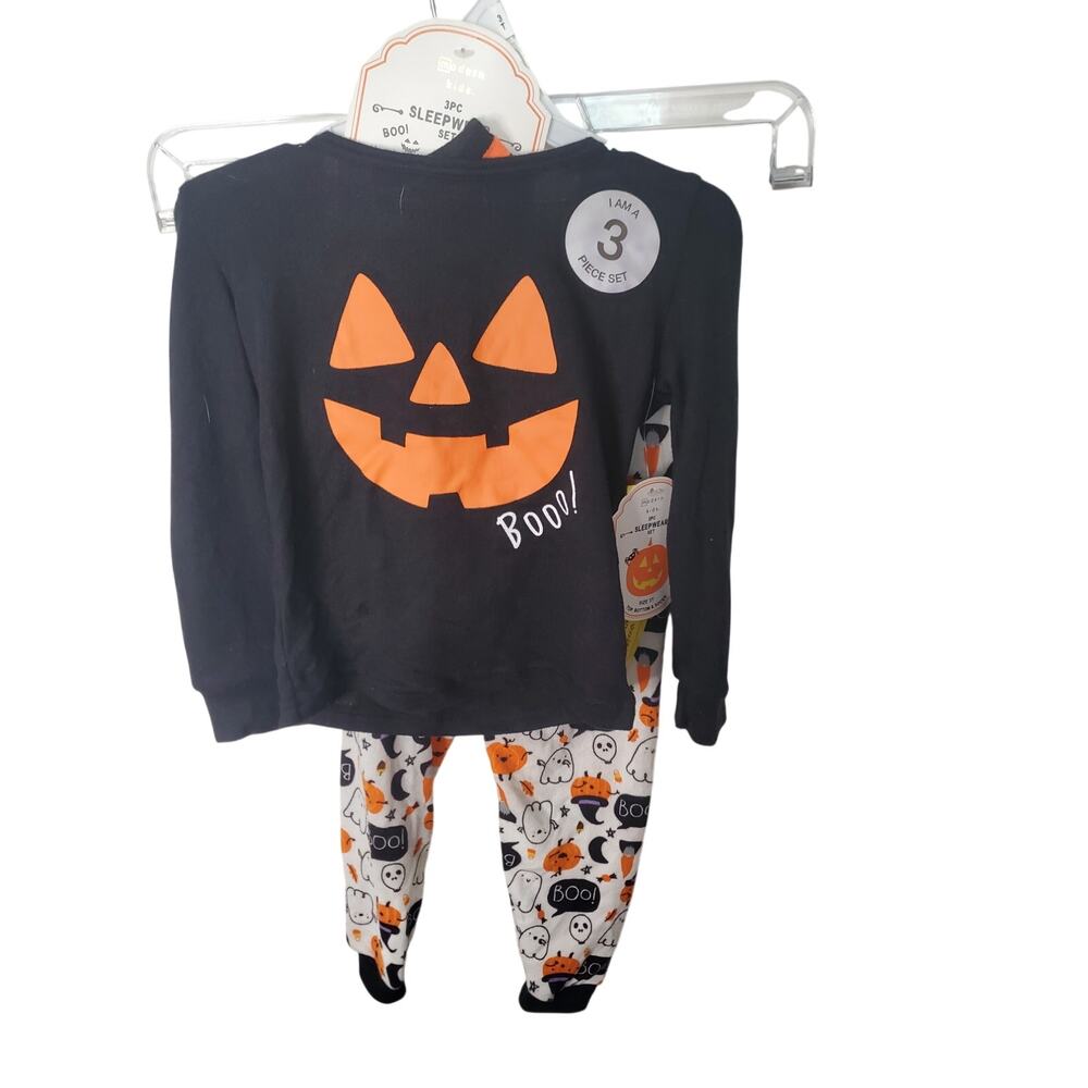 Modern Kids 3-Piece Halloween Sleepwear Pajama Set, NWT, 3T